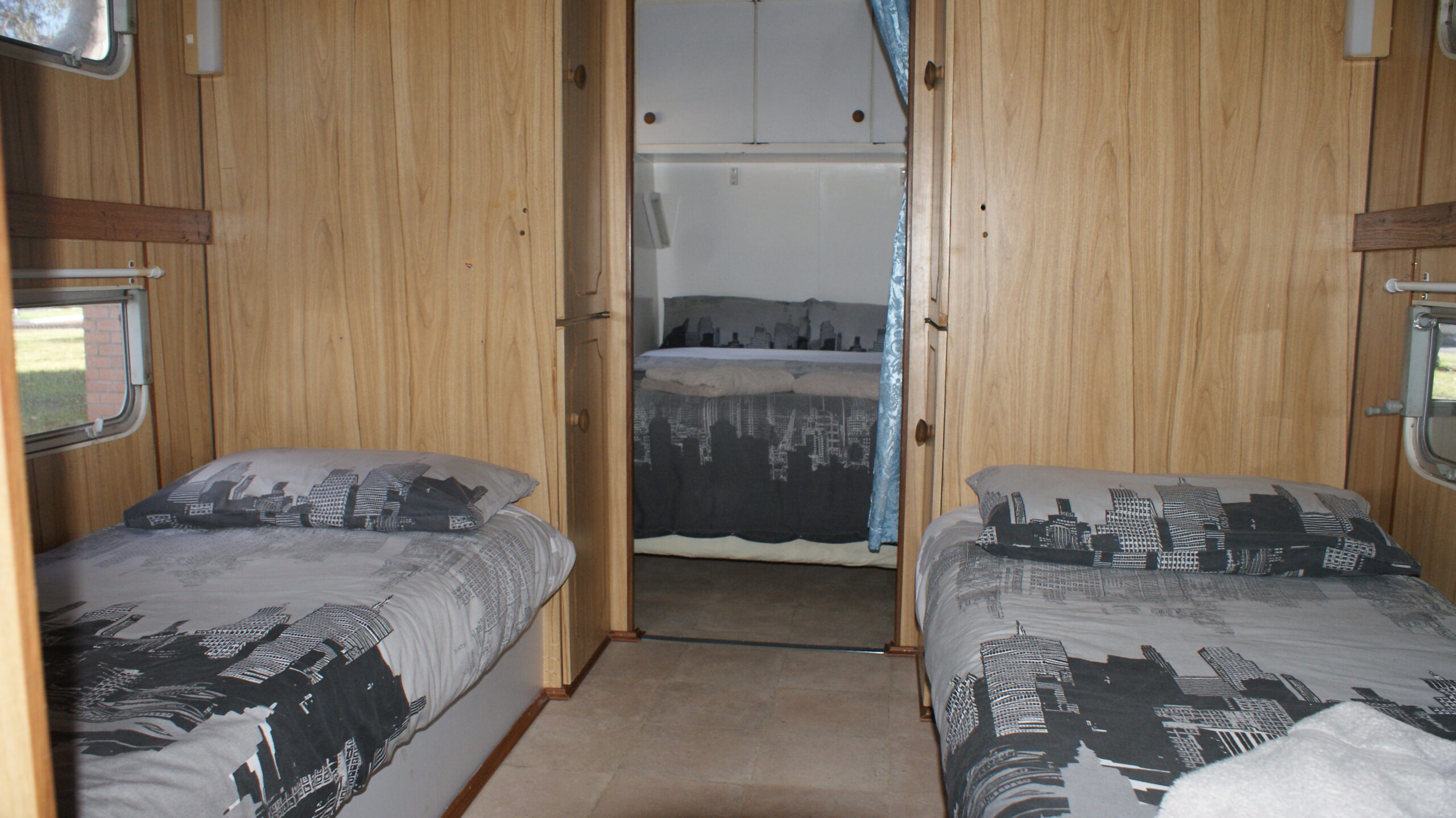 Cabins and caravan accommodation